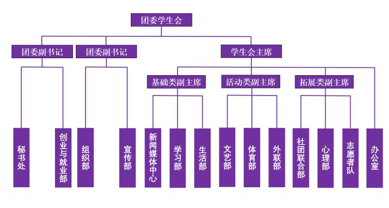 经济与管理学院团委学生会组织架构图